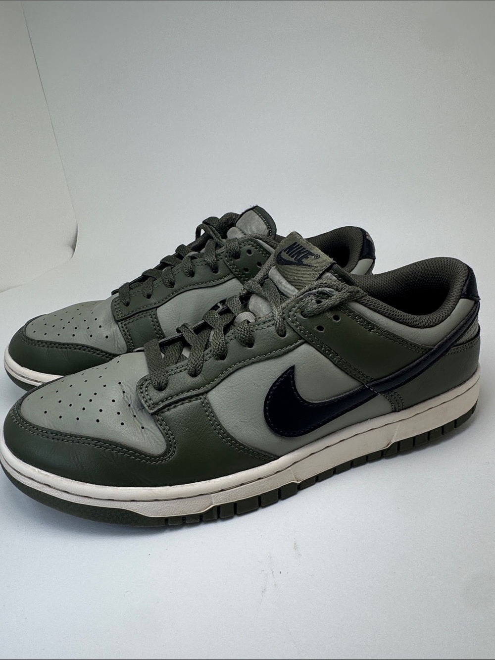 Nike Mens Dunk Low Retro Sneakers in "Olive Cargo Khaki" Army Green, sz 8.5